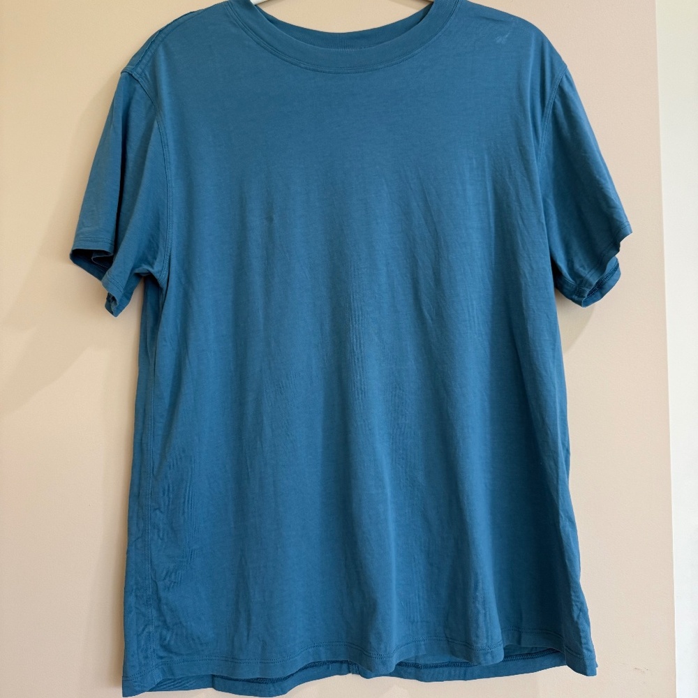 Lululemon All Yours Cotton T-Shirt – Women’s Size 8 – Blue – Pre-Owned